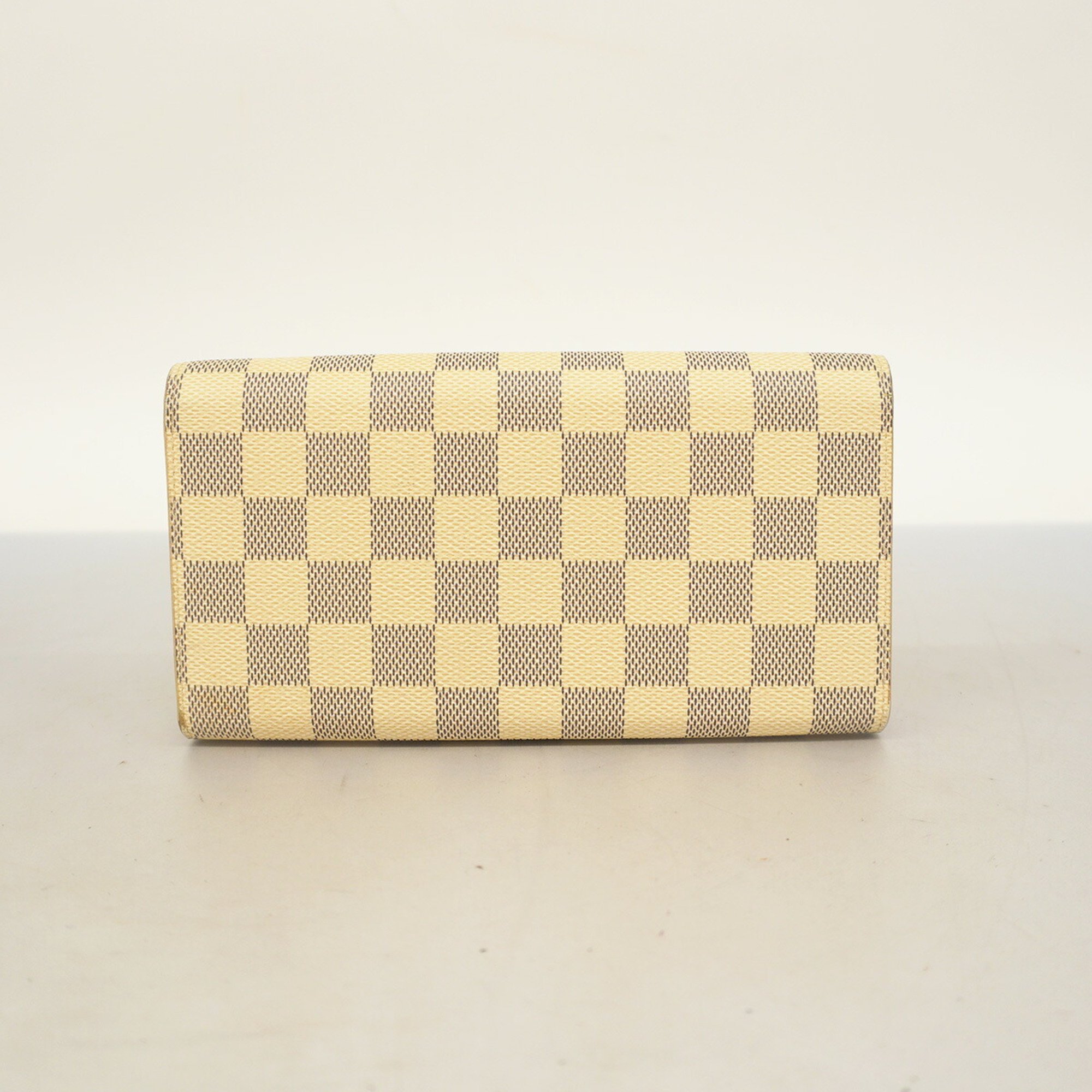 Louis Vuitton Long Wallet Damier Azur Vivienne Holiday Portefeuille Sarah N60497 White Ladies