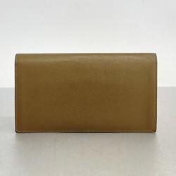 Hermes Long Wallet Citizen Twill Evercolor Bronze Dress Y Stamp Ladies