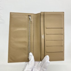 Hermes Long Wallet Citizen Twill Evercolor Bronze Dress Y Stamp Ladies