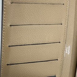 Hermes Long Wallet Citizen Twill Evercolor Bronze Dress Y Stamp Ladies