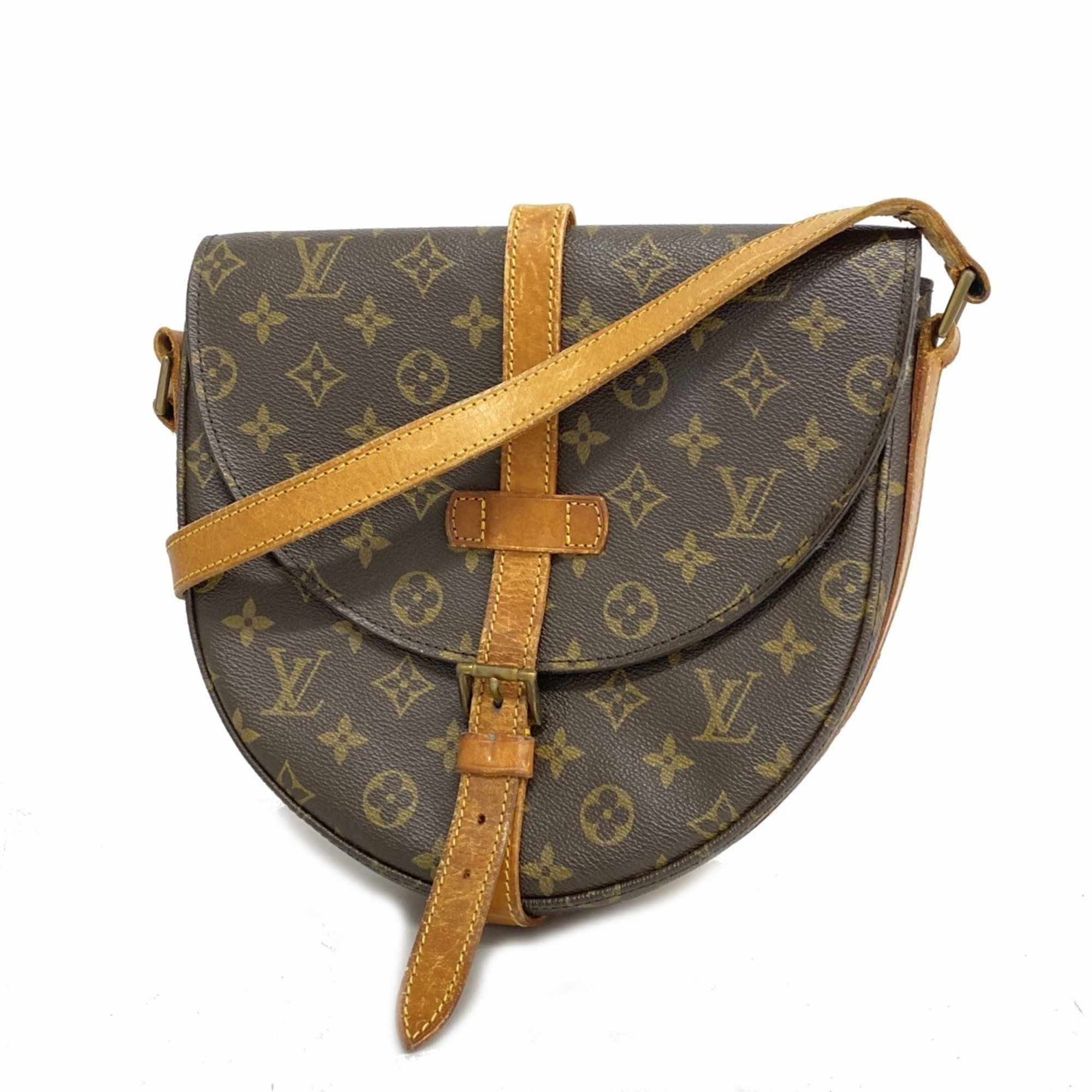 Louis Vuitton Shoulder Bag Monogram Shanti GM M51232 Brown Ladies