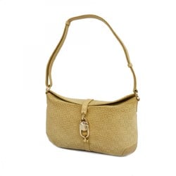 Gucci Shoulder Bag 001 4147 Suede Beige Women's