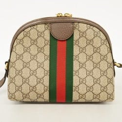 Gucci Shoulder Bag Ophidia 499621 Brown Green Red Women's