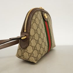 Gucci Shoulder Bag Ophidia 499621 Brown Green Red Women's