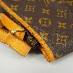 Louis Vuitton Shoulder Bag Monogram Menilmontant MM M40473 Brown Women's