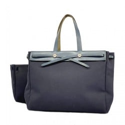 Hermes Tote Bag Airbag Cabas GM Toile Officier Navy F Stamped Ladies