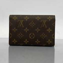 Louis Vuitton Tri-fold Wallet Monogram Porte Tresor Etui Papier M61202 Brown Men's Women's