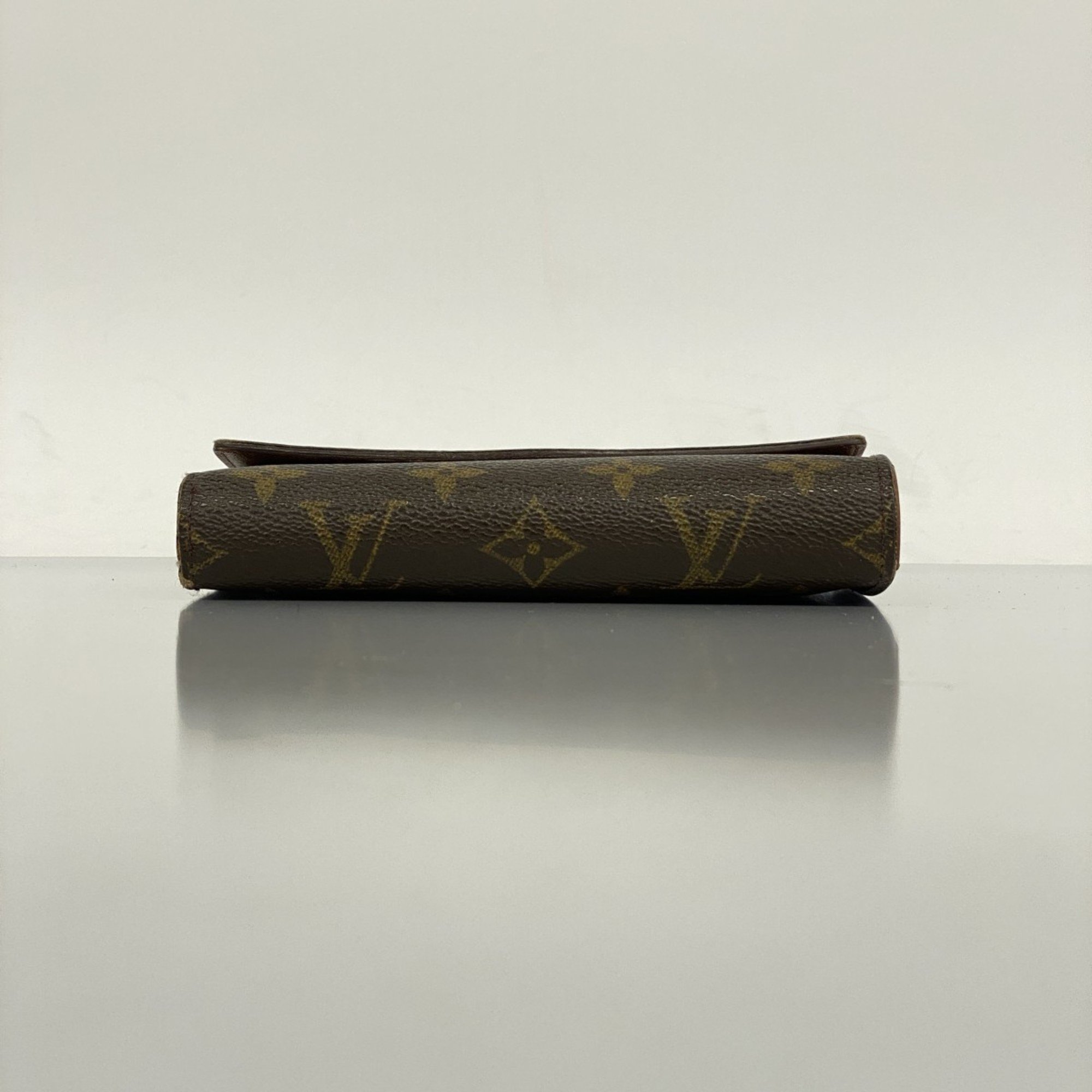 Louis Vuitton Tri-fold Wallet Monogram Porte Tresor Etui Papier M61202 Brown Men's Women's