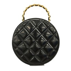 Chanel handbag, matelassé, patent leather, black, ladies