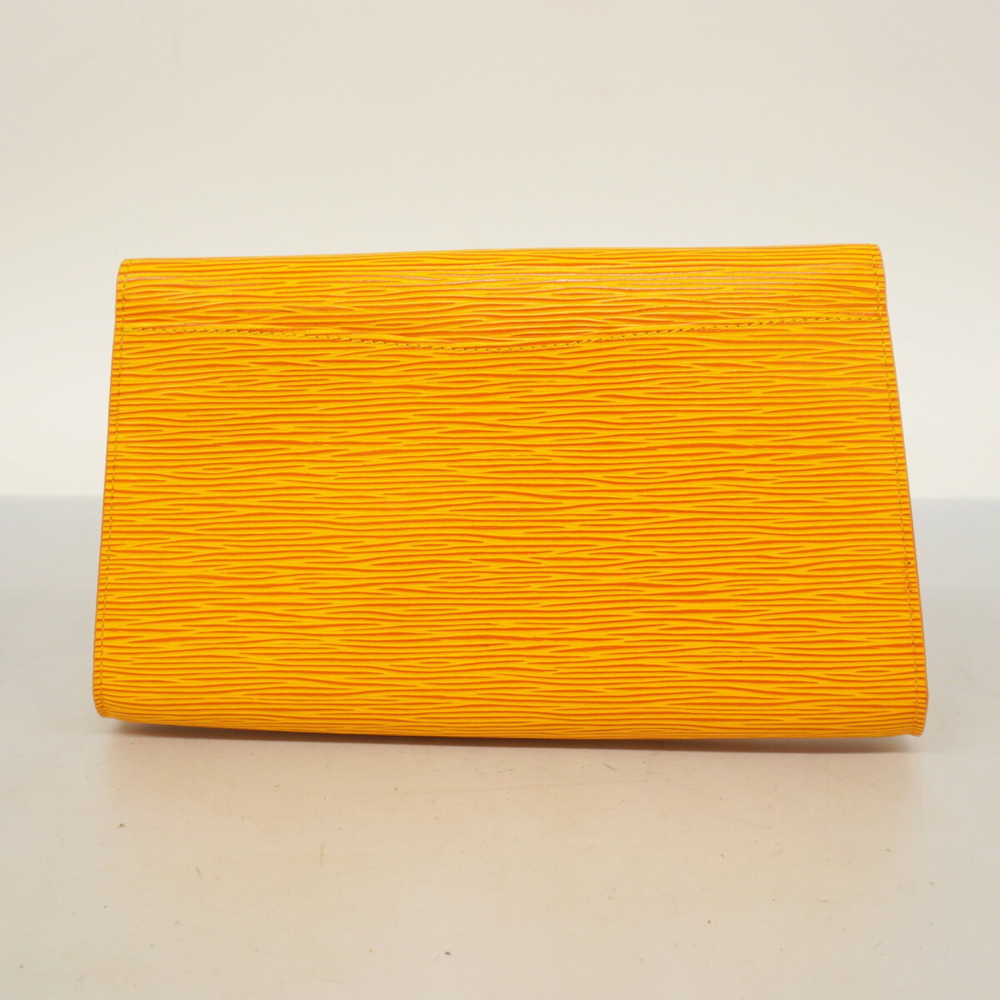 Louis Vuitton Clutch Bag Epi Art Deco M52639 Tassili Yellow Ladies