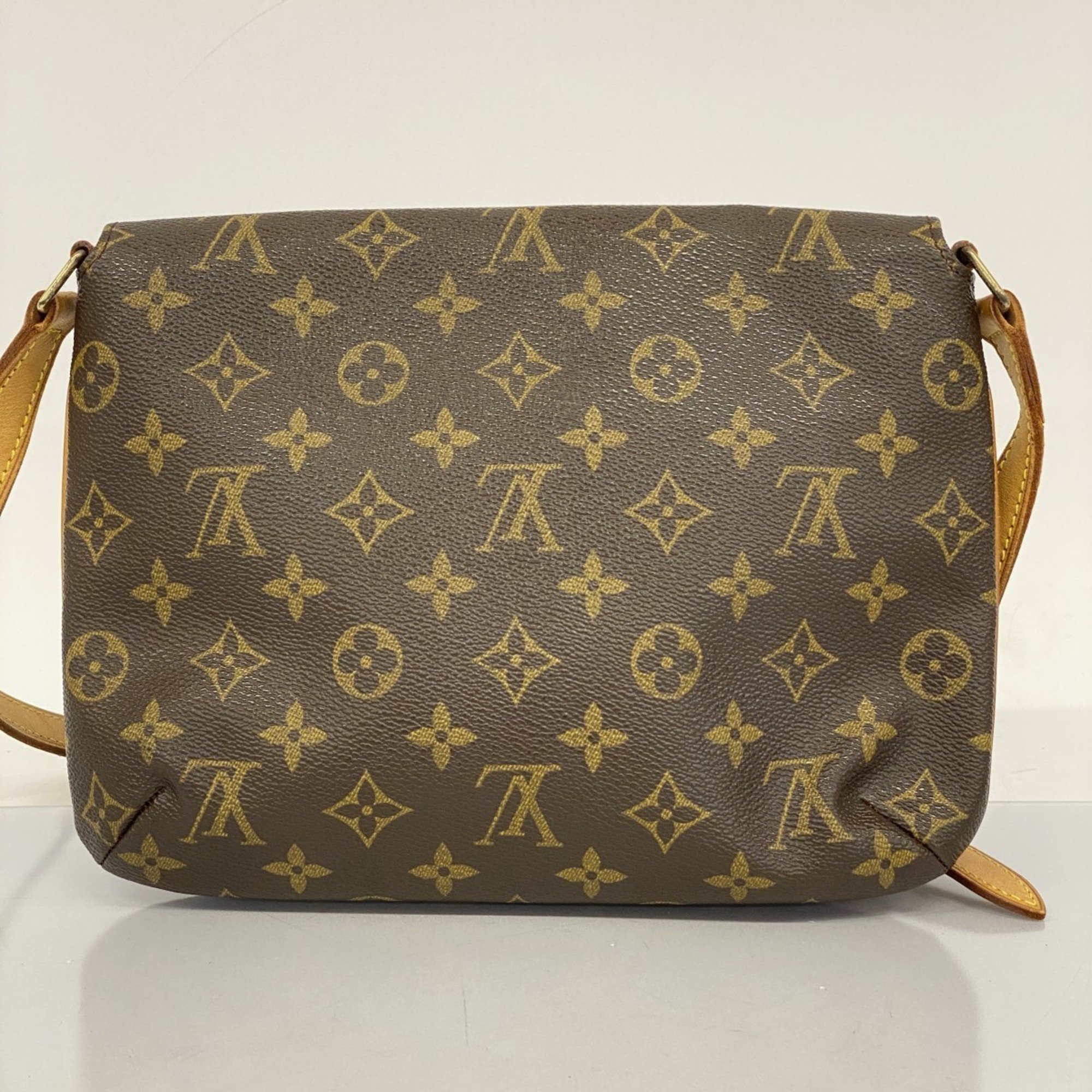 Louis Vuitton Shoulder Bag Monogram Musette Tango Short Strap M51257 Brown Women's