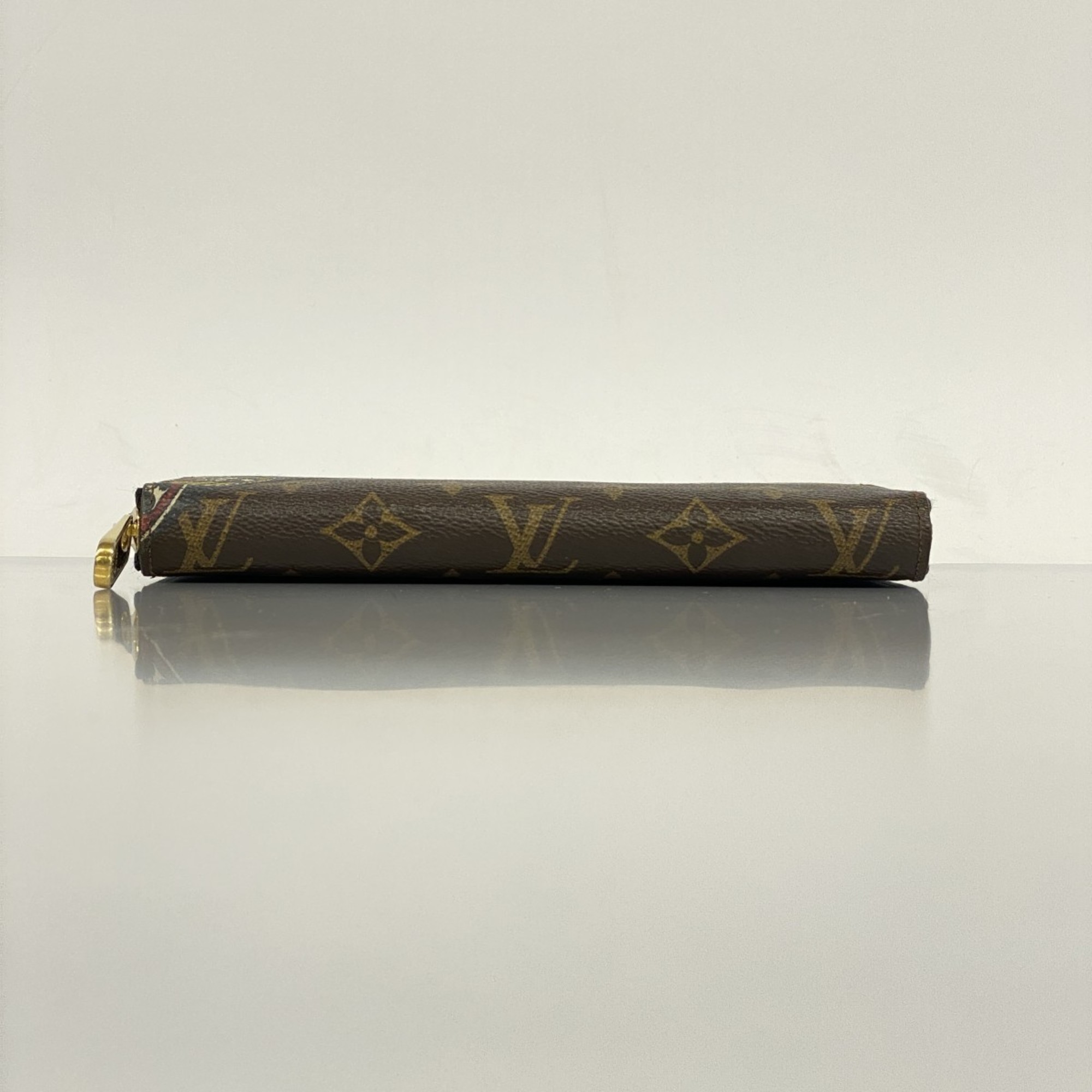 Louis Vuitton Long Wallet Monogram Zippy M67249 Brown Yamakansai Collaboration Men's Women's