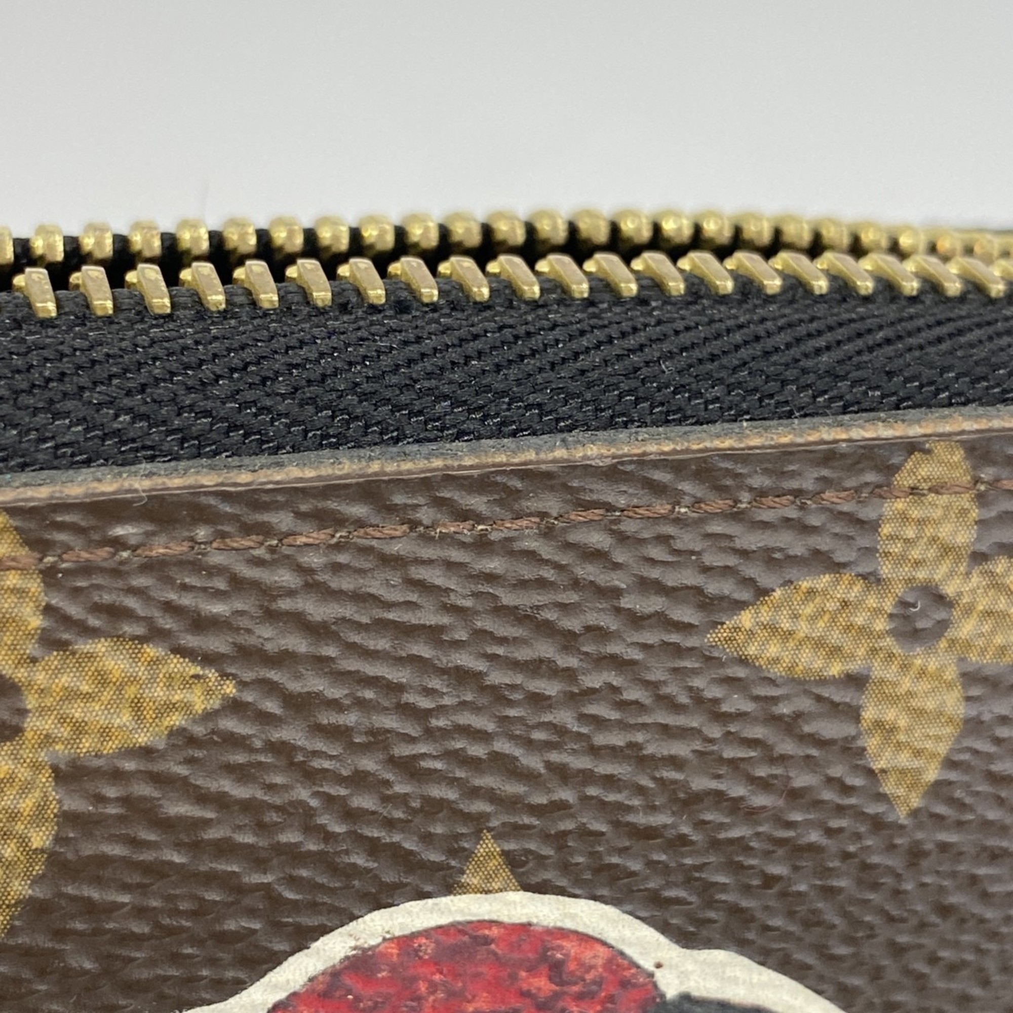 Louis Vuitton Long Wallet Monogram Zippy M67249 Brown Yamakansai Collaboration Men's Women's