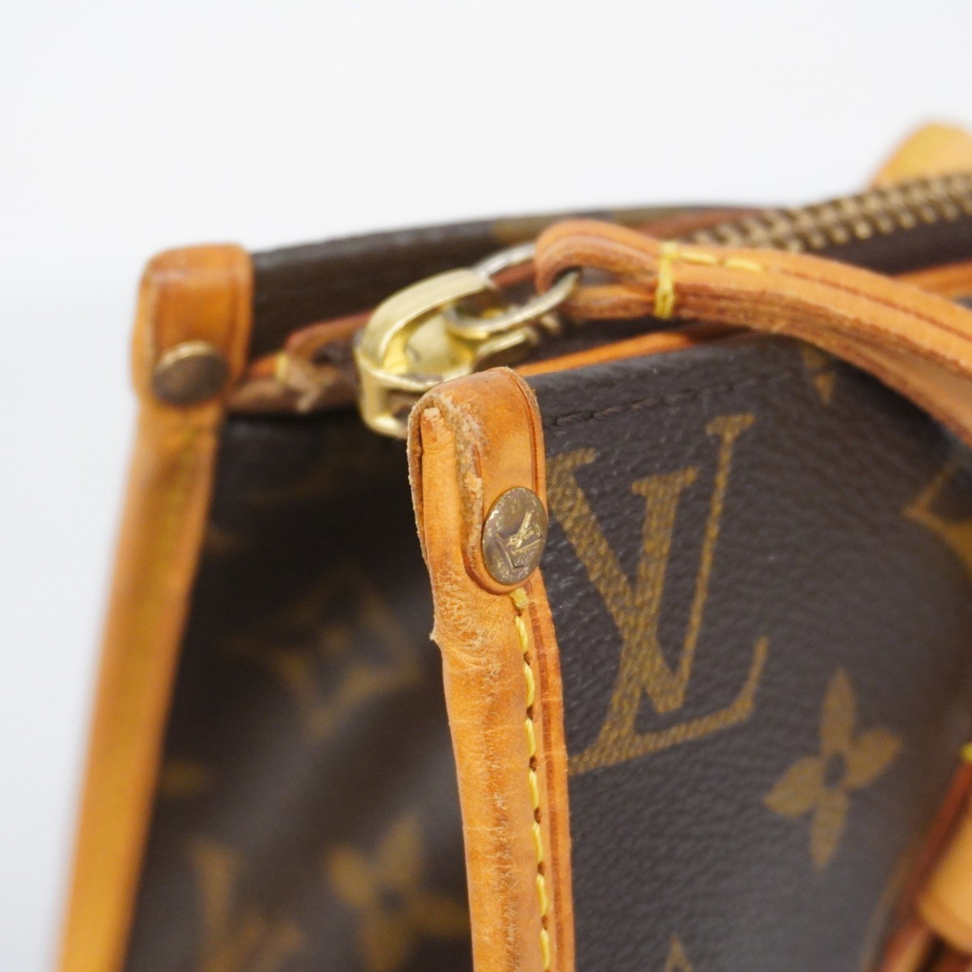 Louis Vuitton Tote Bag Monogram Popincourt M40007 Brown Ladies