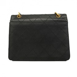 Chanel Shoulder Bag Matelasse Caviar Skin Black Women's