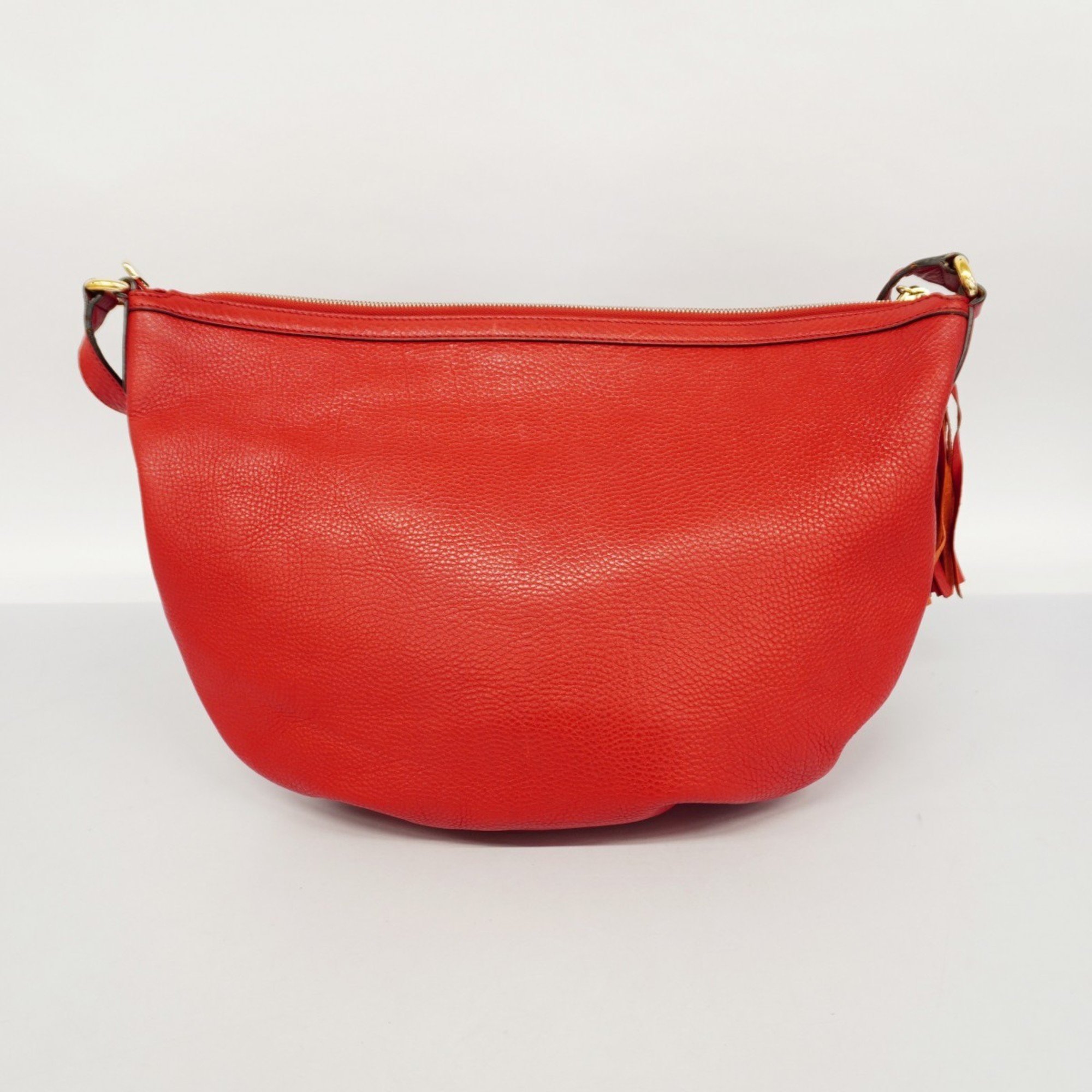 Gucci Shoulder Bag Soho 295175 Leather Red Women's