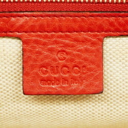 Gucci Shoulder Bag Soho 295175 Leather Red Women's