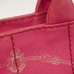 Prada Tote Bag Canapa Canvas Pink Women's