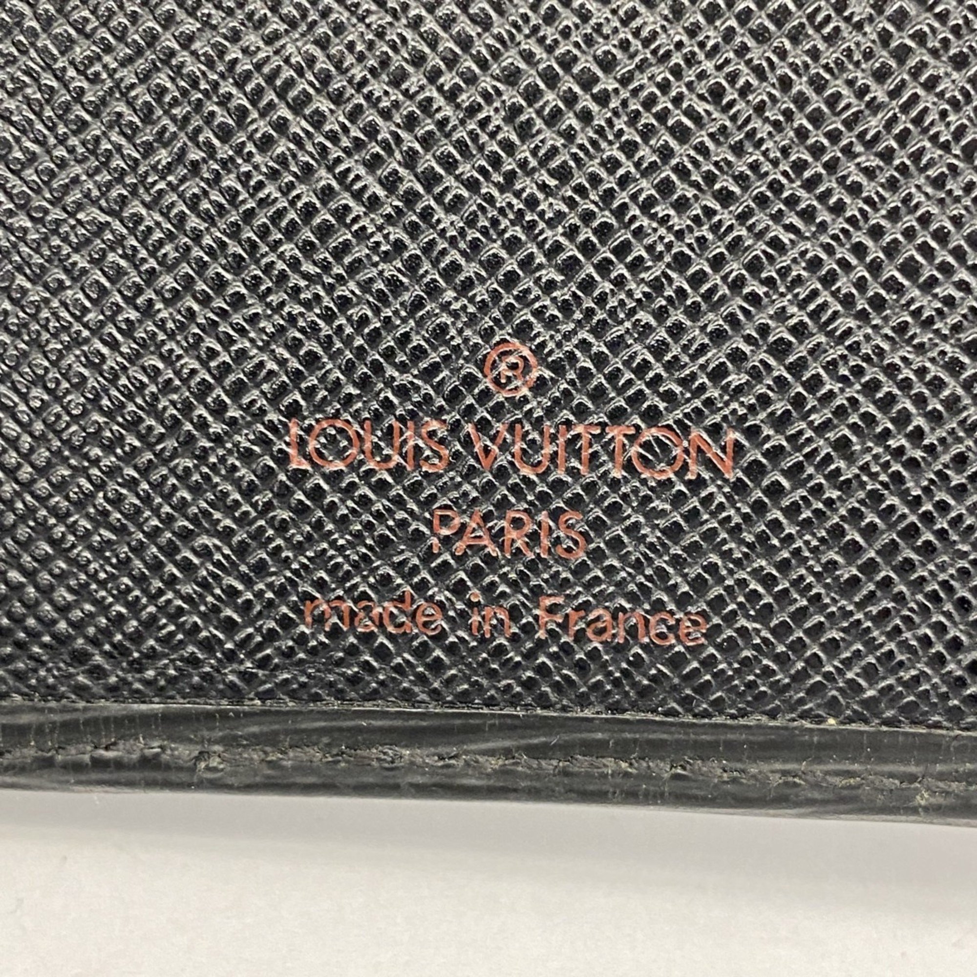 Louis Vuitton Long Wallet Epi Porte Carte Credit M63212 Noir Men's Women's