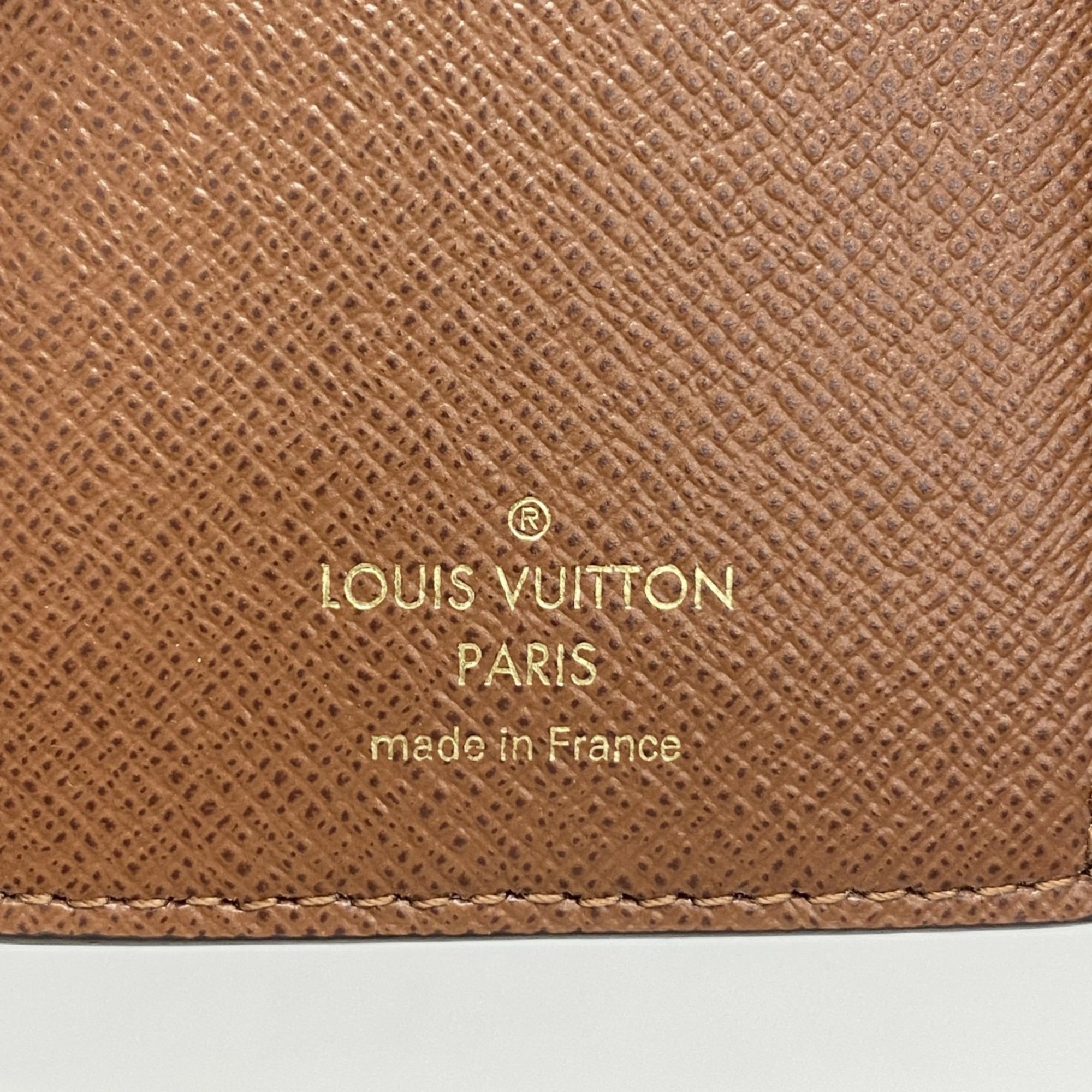 Louis Vuitton Tri-fold Wallet Monogram Portefeuille Victorine M62472 Brown Women's