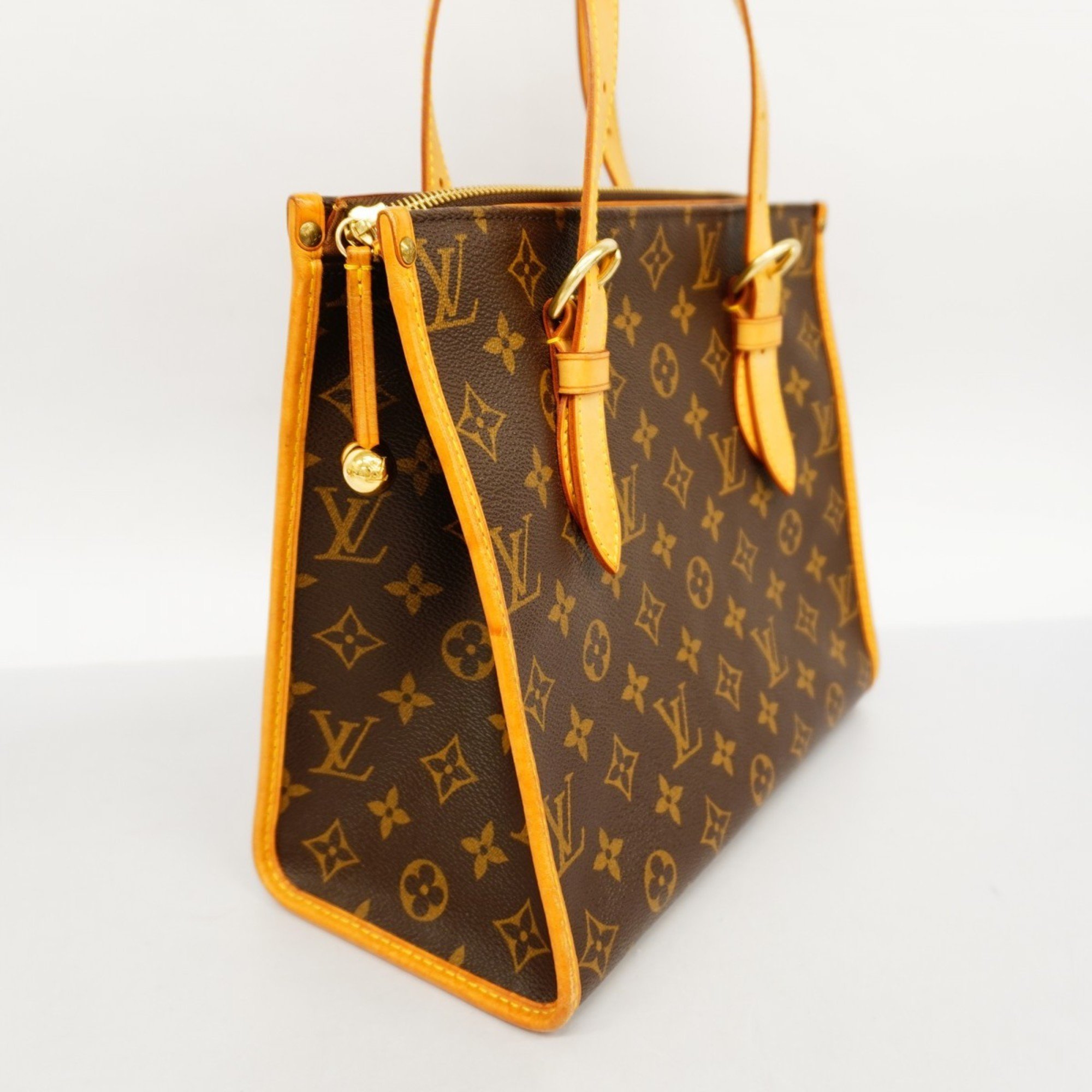 Louis Vuitton Tote Bag Monogram Popincourt M40007 Brown Ladies