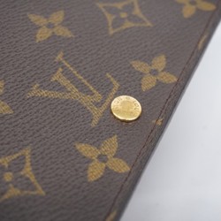 Louis Vuitton Wallet Monogram Porte Monnaie Tresor M61730 Brown Men's Women's