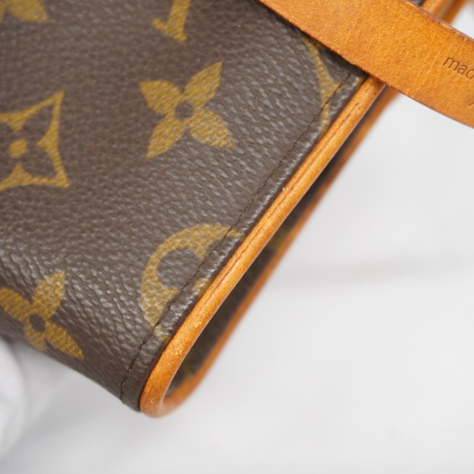 Louis Vuitton Waist Bag Monogram Pochette Florentine M51855 Brown Women's