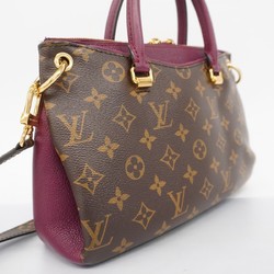 Louis Vuitton Handbag Monogram Pallas BB M42961 Brown Raisin Ladies