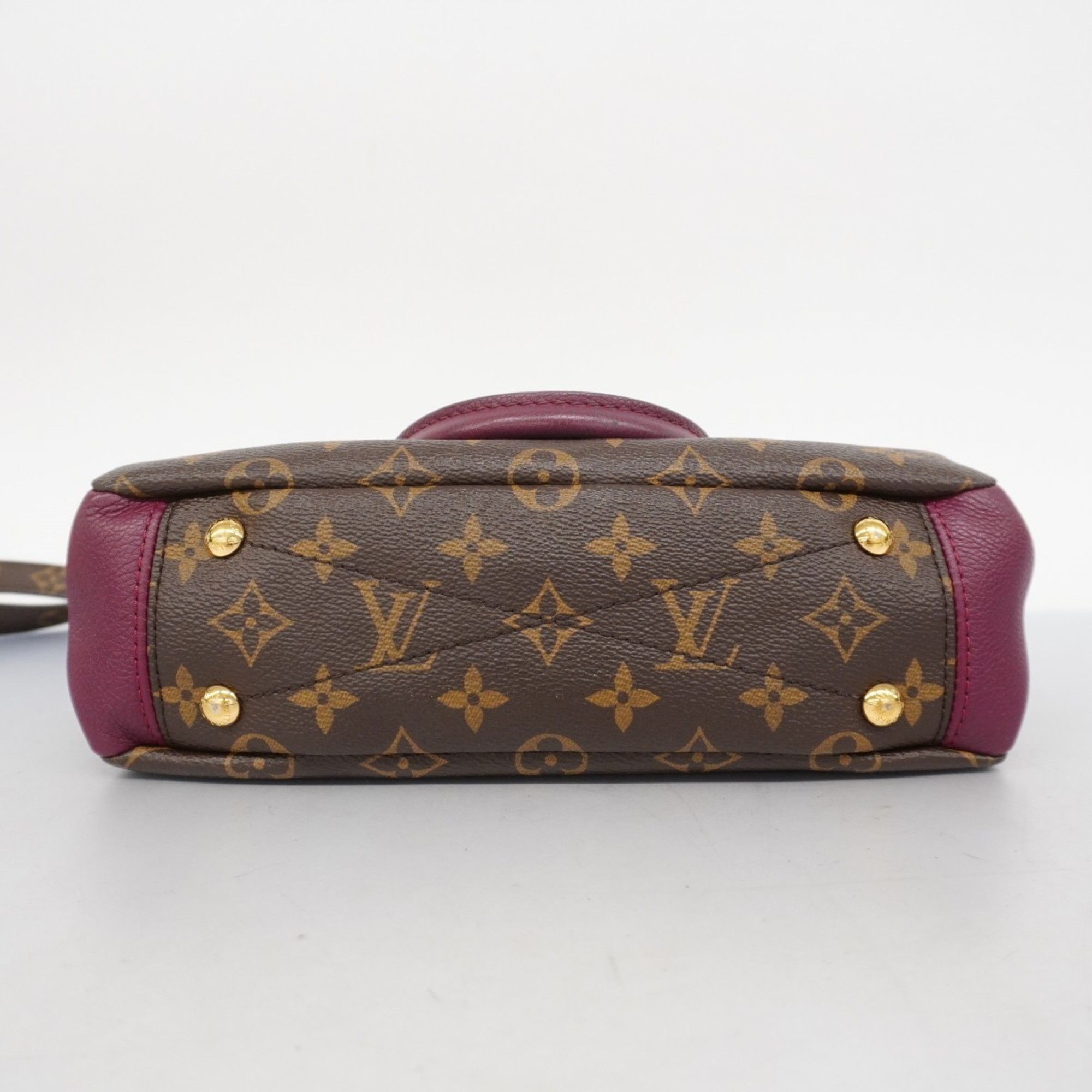 Louis Vuitton Handbag Monogram Pallas BB M42961 Brown Raisin Ladies