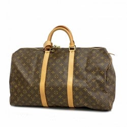 Louis Vuitton Boston Bag Monogram Keepall 50 M41426 Brown Men's Women's