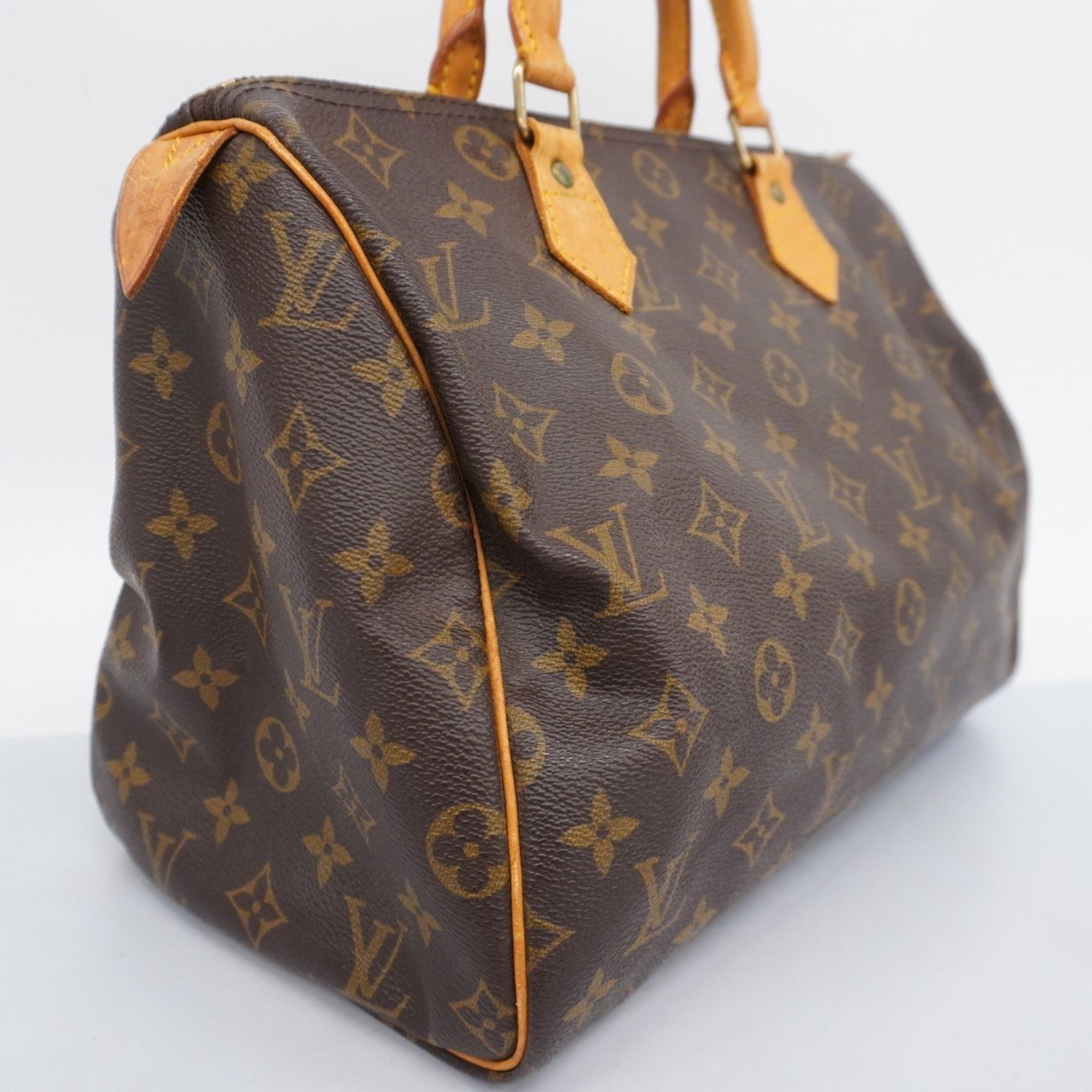 Louis Vuitton Handbag Monogram Speedy 30 M41108 Brown Ladies