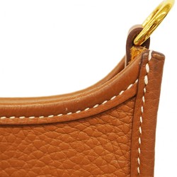 Hermes Shoulder Bag Evelyn TPM Taurillon Clemence Gold B Stamp Ladies