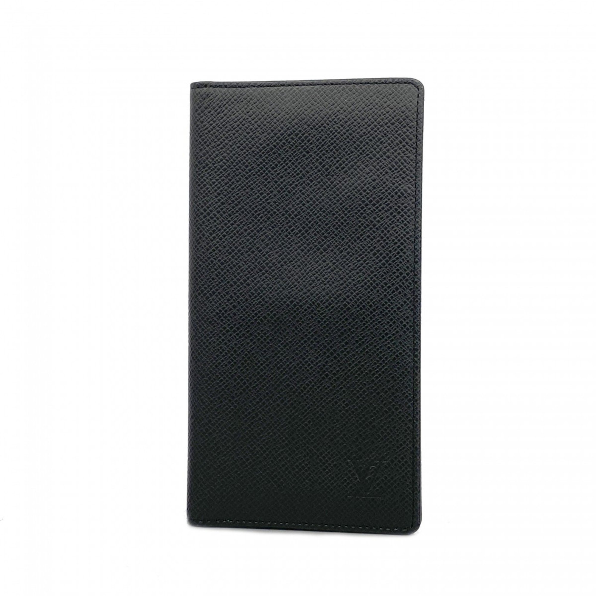 Louis Vuitton Long Wallet Taiga Porte Valeur Carte Credit M30392 Noir Men's