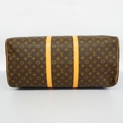 Louis Vuitton Boston Bag Monogram Keepall 55 M41424 Brown Men's Women's