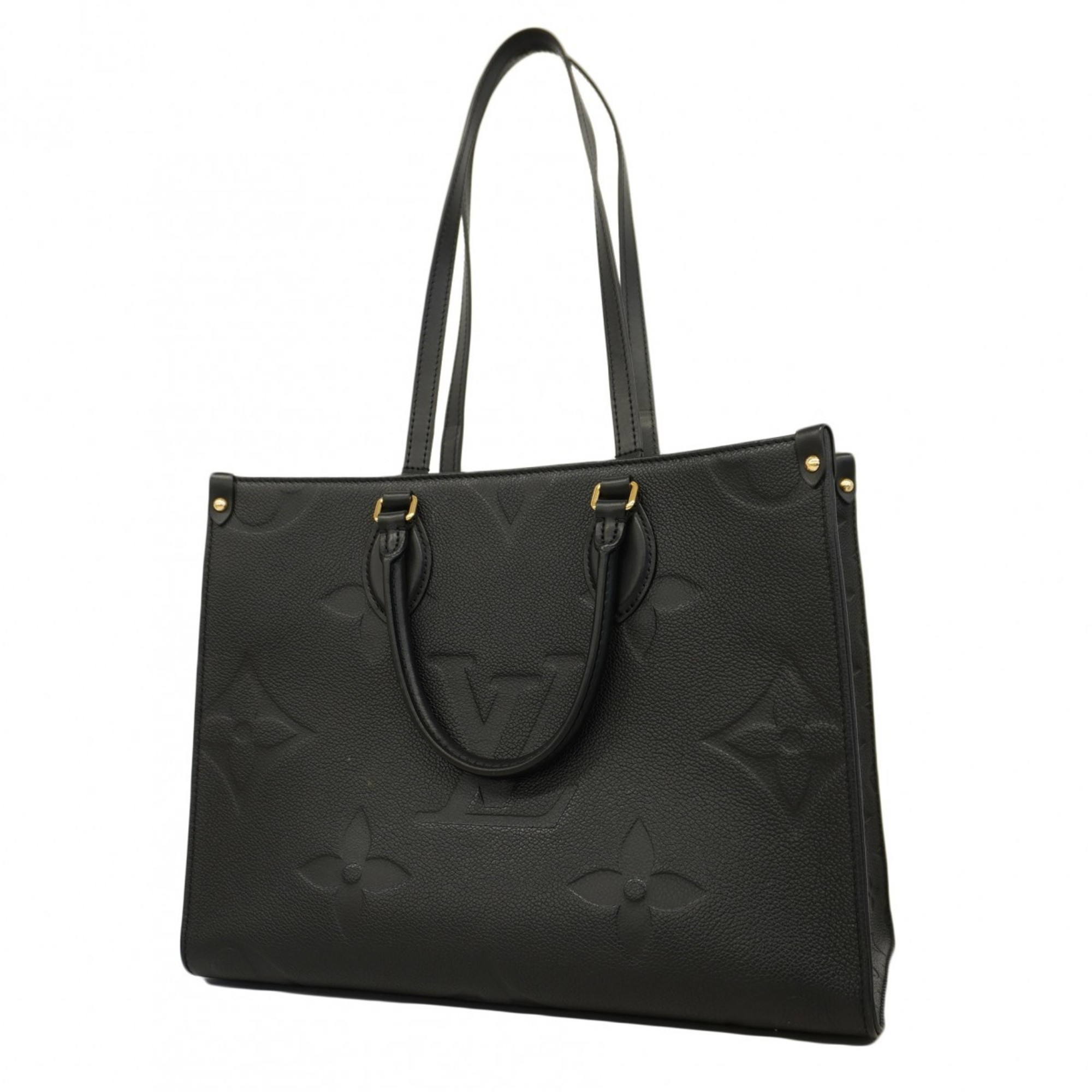 Louis Vuitton Tote Bag Monogram Empreinte On the Go MM M45595 Noir Ladies