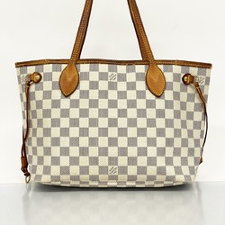 Louis Vuitton Tote Bag Damier Azur Neverfull PM N51110 White Women's