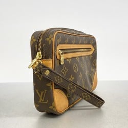 Louis Vuitton Clutch Bag Monogram Marly Dragonne M51825 Brown Men's