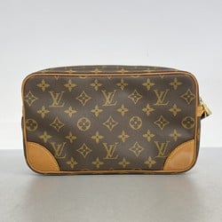 Louis Vuitton Clutch Bag Monogram Marly Dragonne M51825 Brown Men's