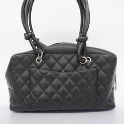 Chanel Shoulder Bag Cambon Lambskin Patent Leather Black Women's