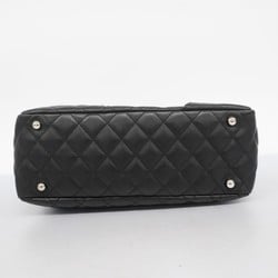 Chanel Shoulder Bag Cambon Lambskin Patent Leather Black Women's