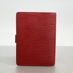 Louis Vuitton Notebook Cover Epi Agenda PM R20057 Castilian Red for Men and Women