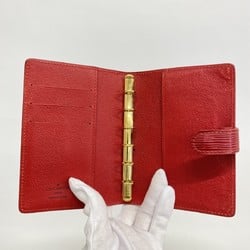 Louis Vuitton Notebook Cover Epi Agenda PM R20057 Castilian Red for Men and Women