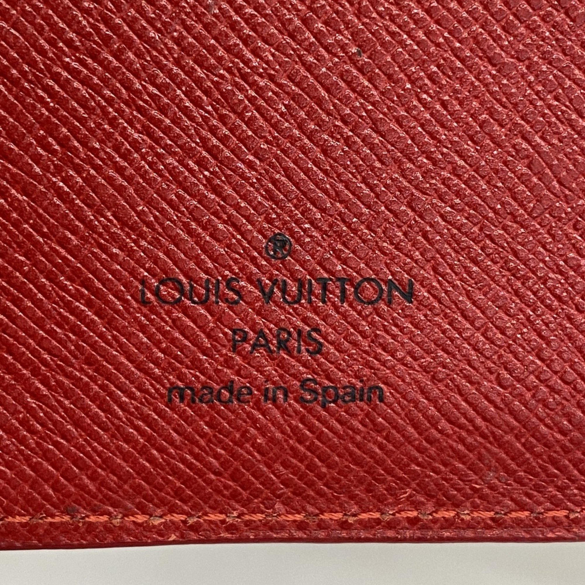 Louis Vuitton Notebook Cover Epi Agenda PM R20057 Castilian Red for Men and Women