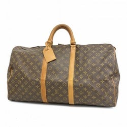 Louis Vuitton Boston Bag Monogram Keepall 55 M41424 Brown Men's Women's