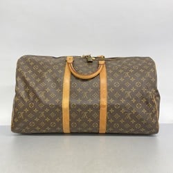 Louis Vuitton Boston Bag Monogram Keepall 55 M41424 Brown Men's Women's