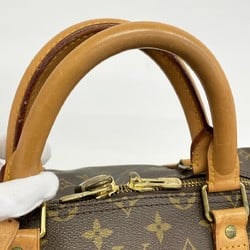 Louis Vuitton Boston Bag Monogram Keepall 55 M41424 Brown Men's Women's