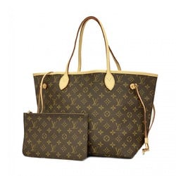 Louis Vuitton Tote Bag Monogram Neverfull MM M40156 Brown Women's