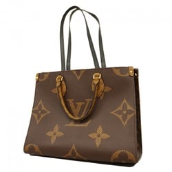 Louis Vuitton Tote Bag Monogram Reverse On the Go MM M45321 Brown Women's