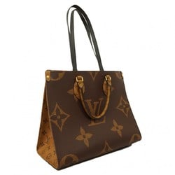 Louis Vuitton Tote Bag Monogram Reverse On the Go MM M45321 Brown Women's