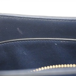 Prada Shoulder Bag Leather Navy Women's